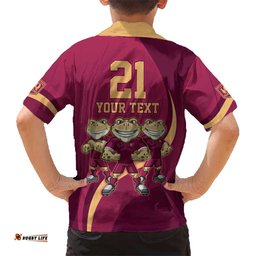 Custom QLD Maroons Cane Toad Hawaiian Shirt Queensland Origin No3