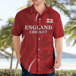 Custom England Cricket Hawaiian Shirt 2024 World Cup Go Champions