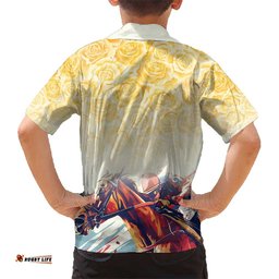 Melbourne Horse Racing Hawaiian Shirt Yellow Rose Champion
