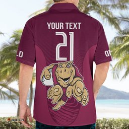 Custom Queensland Rugby Hawaiian Shirt Maroons Cane Toad Origin Sporty