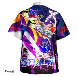 Melbourne Storm Hawaiian Shirt - Merry Christmas Melbourne Storm Man Squad Splash Hawaiian Shirt