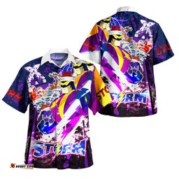 Melbourne Storm Hawaiian Shirt - Merry Christmas Melbourne Storm Man Squad Splash Hawaiian Shirt