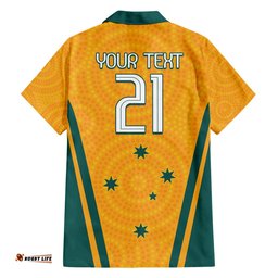 Custom Australia Rugby Hawaiian Shirt Wallabies Mascots Sporty Version