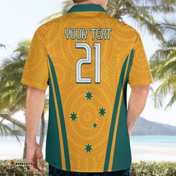 Custom Australia Rugby Hawaiian Shirt Wallabies Mascots Sporty Version
