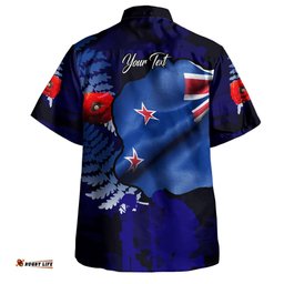 Australia Anzac Day Custom Hawaiian Shirt Lest We Forget Poppy Flag Shirt