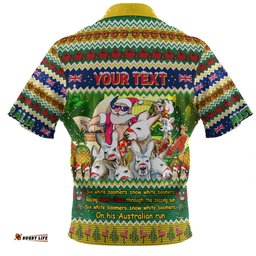 Australia Christmas Custom Hawaiian Shirt - Six White Boomers Hawaiian Shirt