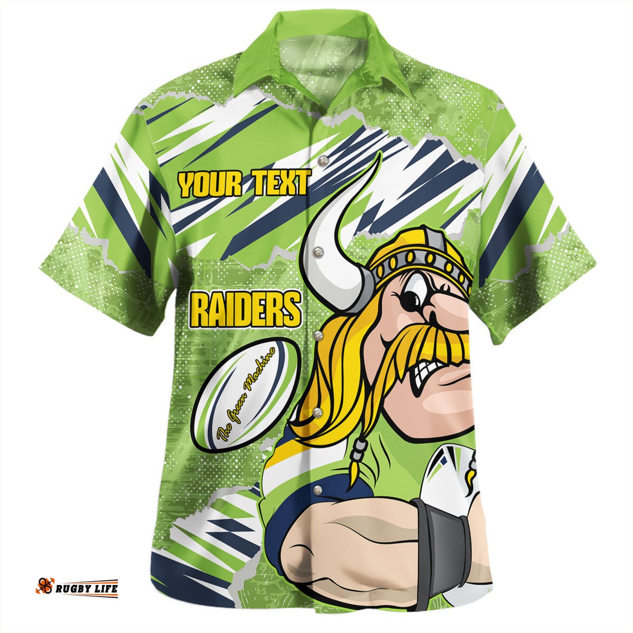 Canberra Raiders Hawaiian Shirt - Theme Song