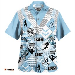Cronulla-Sutherland Sharks Hawaiian Shirt - Argyle Patterns Style Tough Fan Rugby For Life