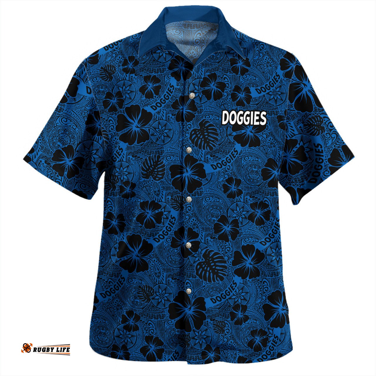 Canterbury-Bankstown Bulldogs Hawaiian Shirt - Scream With Tropical Patterns