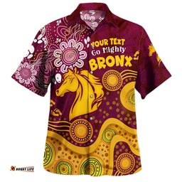Brisbane Broncos Custom Hawaiian Shirt - Go Mighty Bronx Shirt