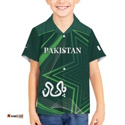 Custom Pakistan Cricket Hawaiian Shirt Go Shaheens Sporty Version