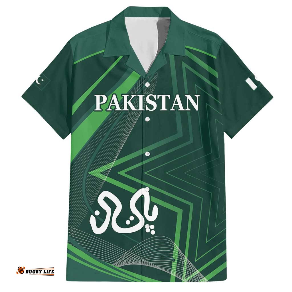 Custom Pakistan Cricket Hawaiian Shirt Go Shaheens Sporty Version