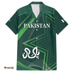 Custom Pakistan Cricket Hawaiian Shirt Go Shaheens Sporty Version