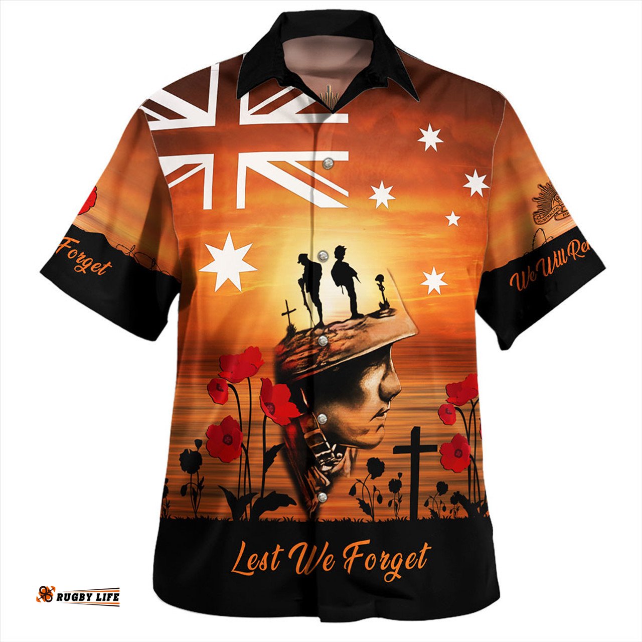 Australia Hawaiian Shirt We Will Never Forget