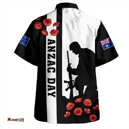 Australia Hawaiian Shirt Anzac Day Lest We Forget Simple Style