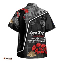 Australia Hawaiian Shirt - Remembering The Anzacs