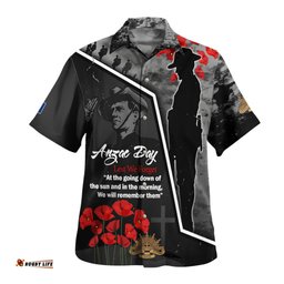 Australia Hawaiian Shirt - Remembering The Anzacs