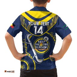 Custom NRL Cowboys NAIDOC Week Hawaiian Shirt Keep The Fire Burning Indigenous Art