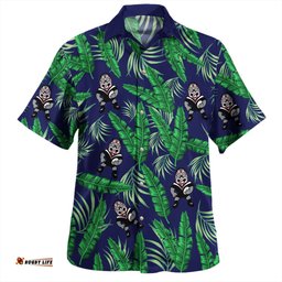 New Zealand Warriors Custom Hawaiian Shirt - Tropical Patterns Warriors Hawaiian Shirt