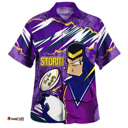 Melbourne Storm Hawaiian Shirt - Theme Song