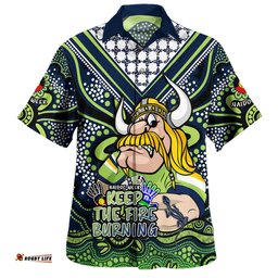 Canberra Raiders Hawaiian Shirt Aboriginal Inspired Naidoc Week Custom For Die Hard Fan Supporters
