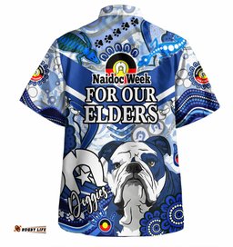 Canterbury-Bankstown Bulldogs Custom Hawaiian Shirt - Naidoc Week Doggies Shirt
