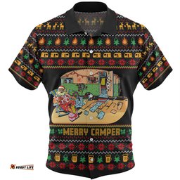 Australia Christmas Custom Hawaiian Shirt - Aussie Christmas Merry Campers Hawaiian Shirt