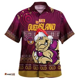 Cane Toads Hawaiian Shirt - Custom Christmas QLD Maroons Cane Toads Aboriginal Inspired