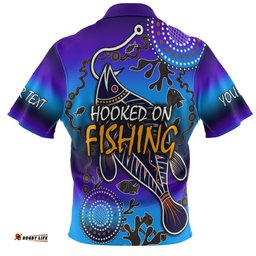 Australia Fishing Aboriginal Fishing Custom Hawaiian Shirt - Hooked On Fishing With Aboriginal Patterns Hawaiian Shirt