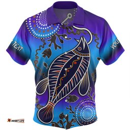 Australia Fishing Aboriginal Fishing Custom Hawaiian Shirt - Hooked On Fishing With Aboriginal Patterns Hawaiian Shirt