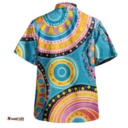 Australia Aboriginal Hawaiian Shirt - Dots Art And Colorful Pattern Hawaiian Shirt
