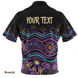 Australia Aboriginal Custom Hawaiian Shirt - Purple Dot In Aboriginal Style Hawaiian Shirt