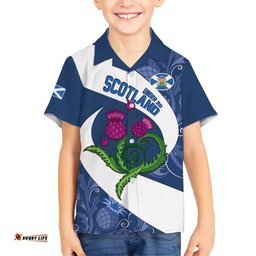Custom Scotland Rugby Hawaiian Shirt 2024 Go Champions Scottish Thistles