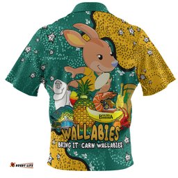 Australia Wallabies Custom Hawaiian Shirt - Australian Big Things Hawaiian Shirt