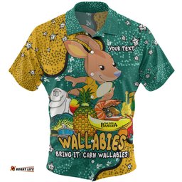 Australia Wallabies Custom Hawaiian Shirt - Australian Big Things Hawaiian Shirt