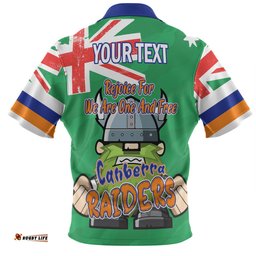 Canberra Raiders Hawaiian Shirt - Happy Australia Day We Are One And Free