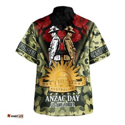 Australia Hawaiian Shirt - Anzac Day Australian Army Camo Patterns