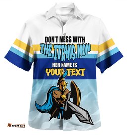 Gold Coast Titans Mother's Day Hawaiian Shirt - Screaming Mom and Crazy Fan