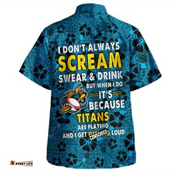 Gold Coast Titans Sport Hawaiian Shirt - Scream With Tropical Patterns