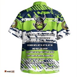 Canberra Raiders Hawaiian Shirt - Theme Song Inspired