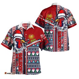 Australia Sydney Hawaiian Shirt - Super Scratch Sydney Snowflakes Ho Ho Ho Hawaiian Shirt