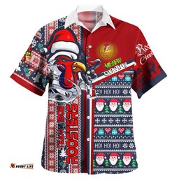 Australia Sydney Hawaiian Shirt - Super Scratch Sydney Snowflakes Ho Ho Ho Hawaiian Shirt