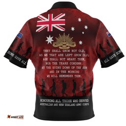Australia Anzac Day Hawaiian Shirt - Australia and New Zealand Warriors All gave some Some Gave All Red Hawaiian Shirt