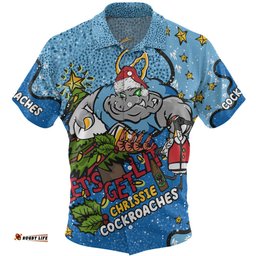 New South Wales Cockroaches Christmas Custom Hawaiian Shirt - Let's Get Lit Chrisse Pressie Hawaiian Shirt