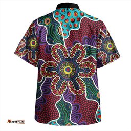 Australia Aboriginal Hawaiian Shirt - Aboriginal Dot Art Color Inspired Hawaiian Shirt