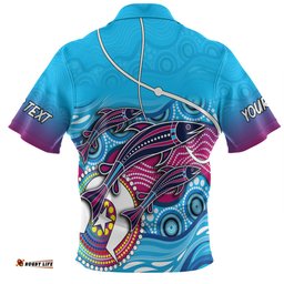 Australia Fishing Aboriginal Fishing Custom Hawaiian Shirt - Fishaholic With The Dhari Symbol And Aboriginal Pattern Hawaiian Shirt