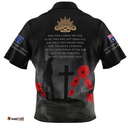 Australia Anzac Day Hawaiian Shirt - Australia Remember Black Hawaiian Shirt