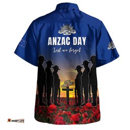 Australia Hawaiian Shirt - Anzac Day Keeping The Spirit Alive With Australia Flag