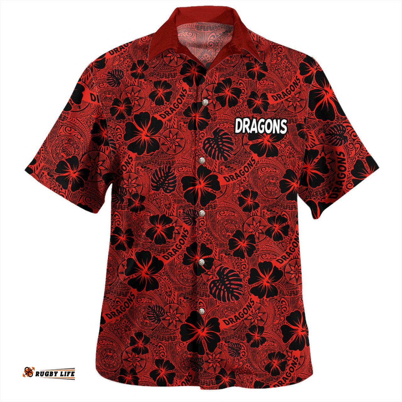 St. George Illawarra Dragons Hawaiian Shirt - Scream With Tropical Patterns
