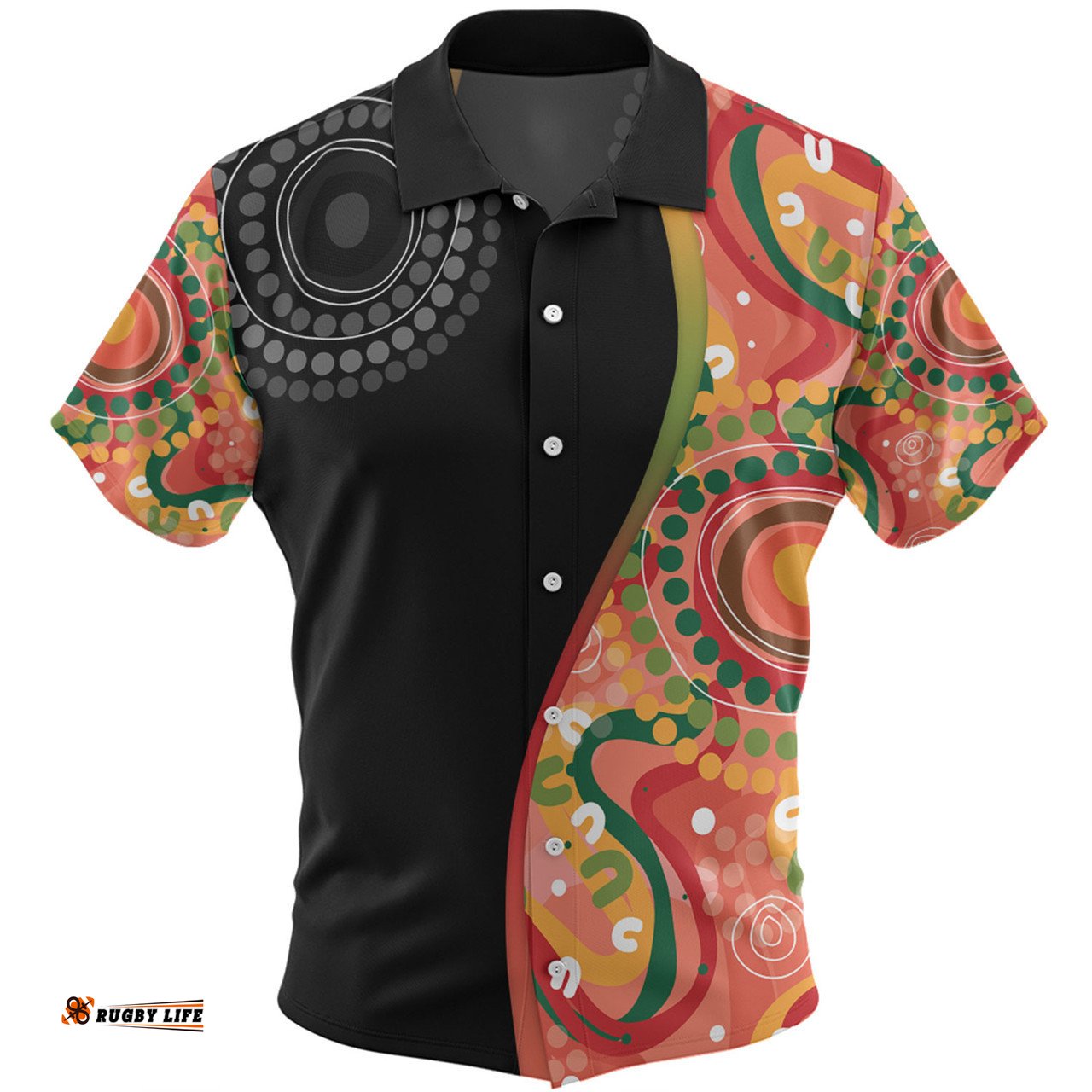 Australia Aboriginal Custom Hawaiian Shirt - Aboriginal Art Style Abstract Hawaiian Shirt